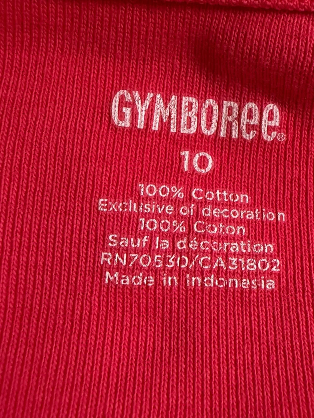Gymboree Long Sleeve Vibrant Pink Shirt w/Orange Flower Girls 10
